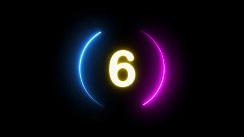 Countdown 10 samoai 0 neon loading circle, animated rotating neon circle lo.. Stock Footage 274472760
