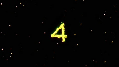 Countdown from 10 second to Happy new year Stock Footage 213124893