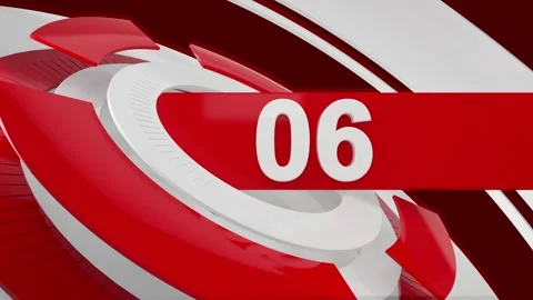 Countdown 10 second Modern 10 Seconds Countdown Timer Clock Rings Circle Ele Stock Footage 312225460