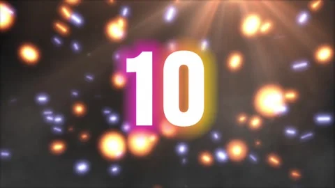 Countdown 10 second,countdown for celebrate,new year,background,text space Stock Footage 295131992