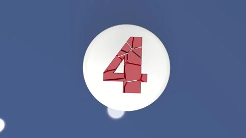 Countdown 10 seconds. Circle neon light 10 seconds countdown on black background Stock Footage 146961784