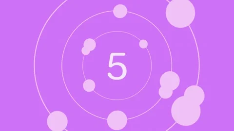 Countdown 10 seconds Circle Pink and Purple Stock Footage 240893719