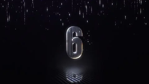 Countdown to 10 seconds, glass numbers, ... | Stock Video | Pond5