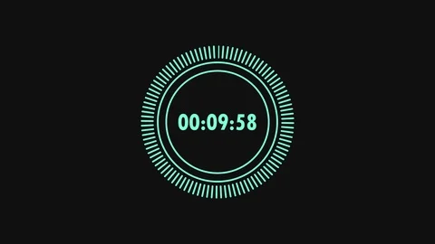 Countdown. 10 seconds. Interface element of circles and lines. Stock Footage 121164283