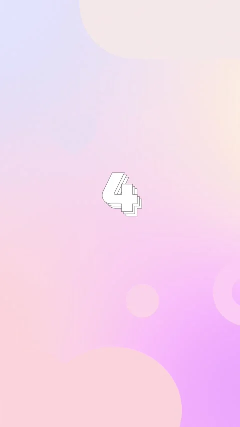Countdown to 10 with shapes and beautiful gradients Stock Footage 311899076