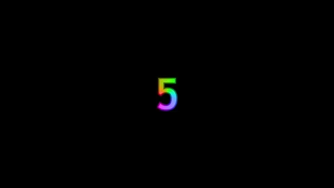Countdown from 10 t 0. Countdown 10 second gold movie film award luxury tit.. Stock Footage 307977413