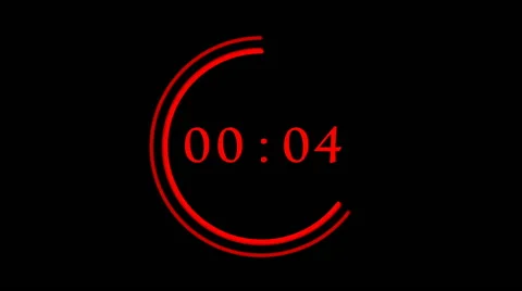 Countdown from 10 till 0 with neon frame Stock Footage 67210683