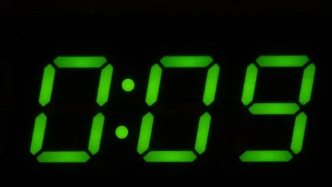 Countdown from 10 to zero on electrical device Stock Footage 101276164