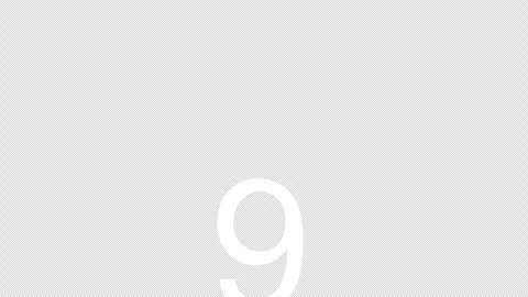 Countdown of 15 seconds, with black background Video stock 252095875