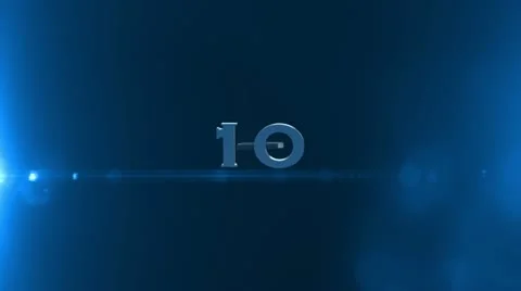 Countdown (2 to 5) Stock Footage 21998694