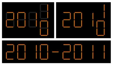 Countdown to 2011 Stock Illustration