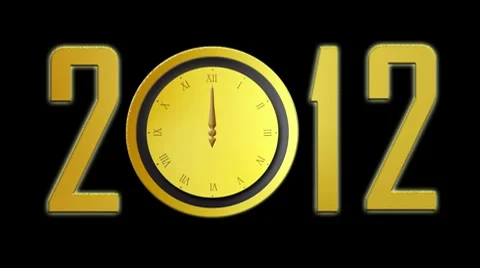 Countdown to 2012 Stock Footage