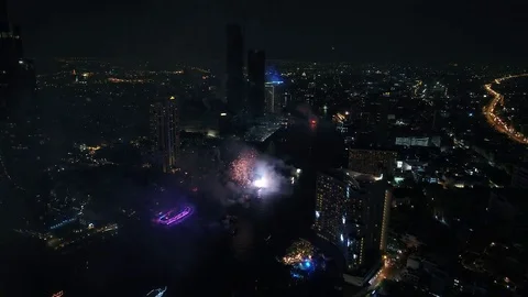 Countdown 2018 Bangkok Thailand Stock Footage 84021142