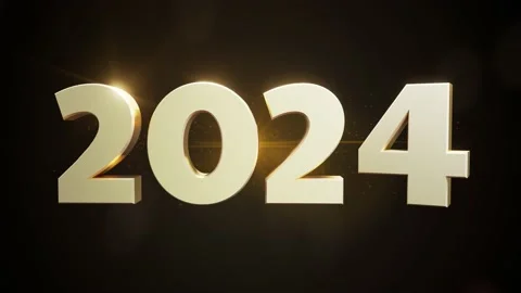 Countdown 2023 changing to 2024 number. New year motion graphics animation loop Stock Footage 223702427