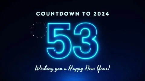 Countdown to 2024 happy new year Stockbeeldmateriaal 242150337