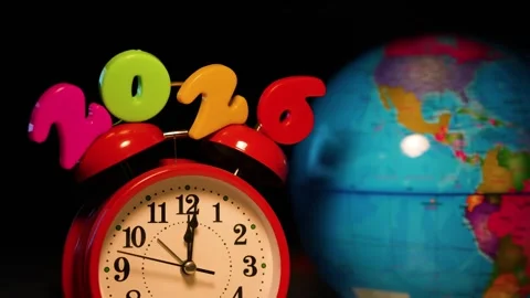 Countdown to 2026 Time and Global Awareness Video stock 321937208