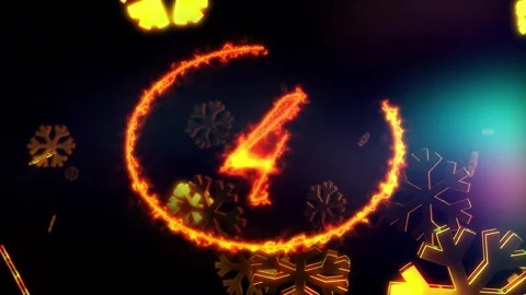 Countdown 2027 Happy New year celebration text effect Cinematic Title Stock Footage 344830680