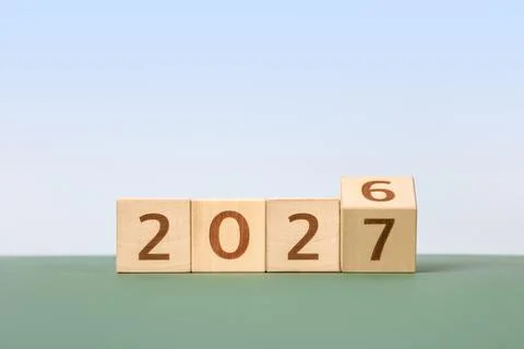 Countdown to 2027. Stock Photos
