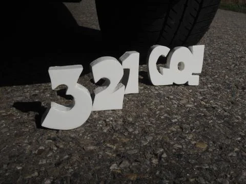 Countdown 3-2-1-go! Stock Photos