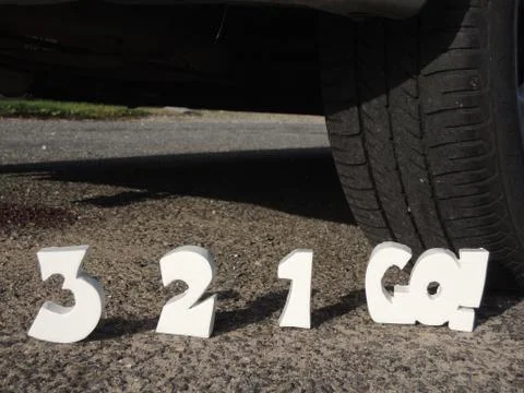 Countdown 3-2-1-go! Stock Photos