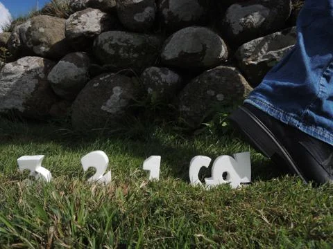 Countdown 3-2-1-go! Stock Photos