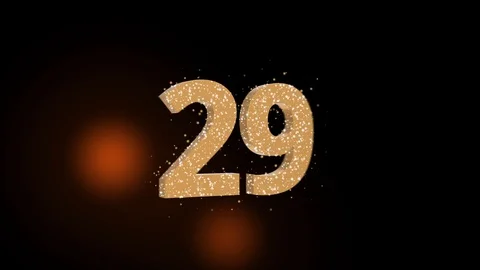 Countdown from 30 to 0 - fireworks Stock Footage 88441640