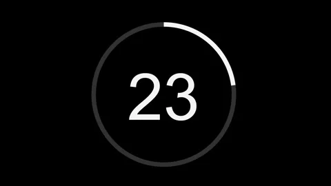Countdown 30 Seconds (Circle Putih) Video stock 271729689