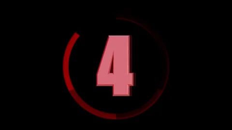 Countdown 3d from 10 to 0 Stock Footage 247616532