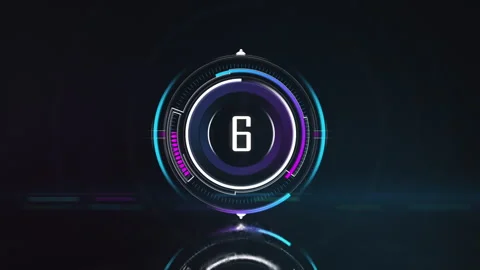 A Countdown in a 3D animation Stock-Footage 240438384