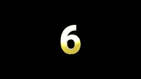 Countdown 3d Gold 10 to 0 animation countdown 10 to 0 3d animated Gold alpha  Stock Footage 265210520