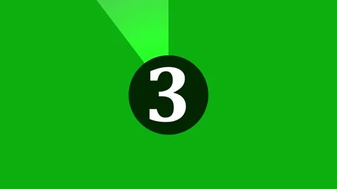 Countdown 5 to 0 Animation – Dynamic 4K Timer Motion. Stock Footage 312501307