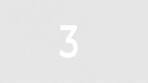 Countdown 5 to 1 and Go Animation Bold Text Transparent Alpha Background Vídeo Stock 330122345