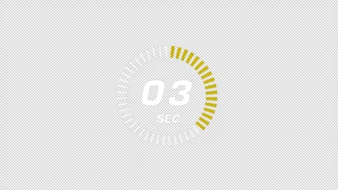 Countdown 5 sec Stock Footage 340066429