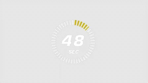 Countdown 55 second Stock Footage 340067597