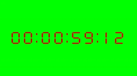 Countdown from 60 to 0 on green screen. Stock Footage 63133273