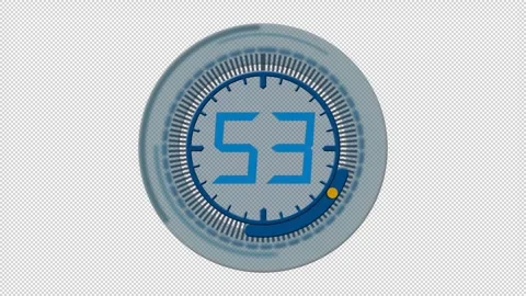 Countdown from 60 sec to 0 Video stock 249607590