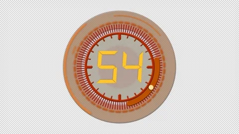 Countdown from 60 sec to 0 Stock Footage 249610941