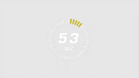 Countdown 60 second Stock Footage 340067284