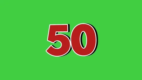 Countdown 60 seconds animation on green screen motion graphics 動画素材 336420393