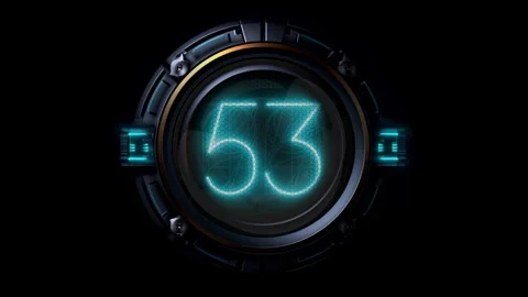 Countdown 60 seconds. Countdown 1 minute. Vídeos de archivo 252035392