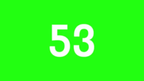 Countdown 60 seconds isolated on black screen. Stock Footage 277320803