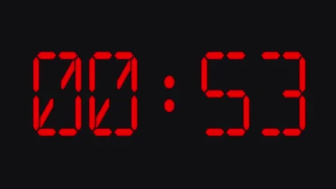 Countdown 60s Stock Footage 285045760