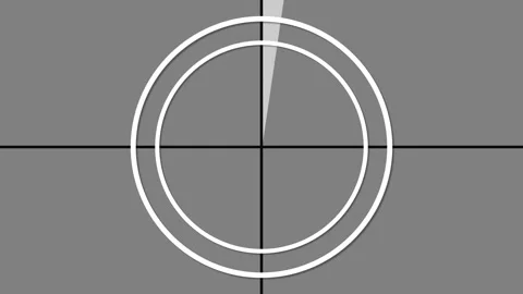 Countdown from 9 to 0 with Grey Background and Clock Lines Stock Footage 279169268