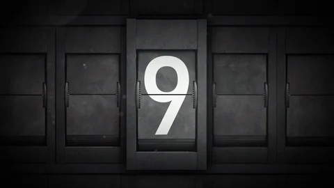 Countdown With Airport Split Flap Letters Stock Footage 120021452