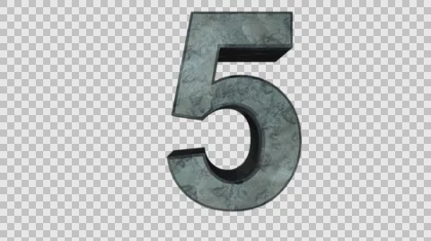 The countdown Alpha Channel Stock Footage 59529012