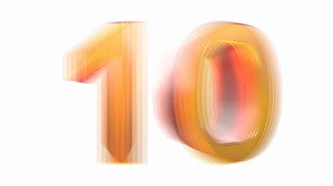 Countdown With Alpha Stock Footage 24899288