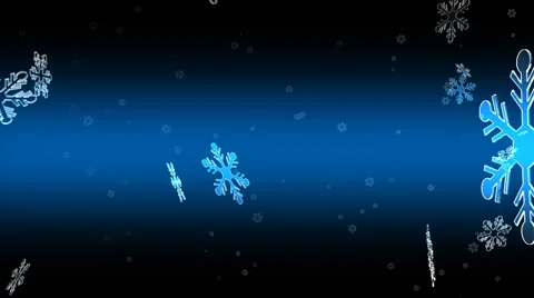 Countdown and Snowflake  Stock Footage 917109