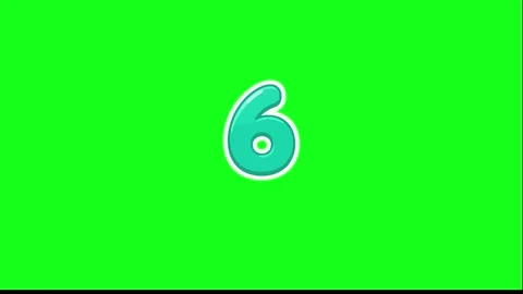 Countdown animated colorful cartoon digits counting down from ten to zero 4.. Stock Footage 341906141