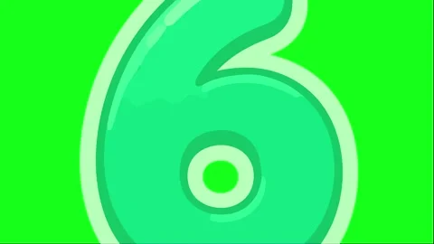 Countdown animated colorful cartoon digits counting down from ten to zero 4.. Stock Footage 341906162