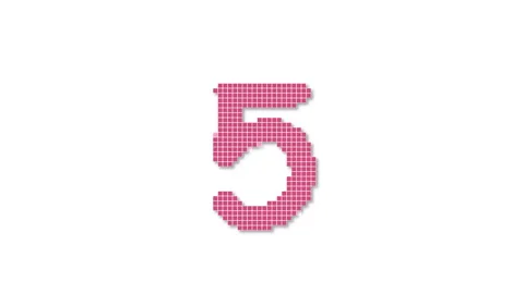 Countdown animated illustration background Stock Footage 335476193